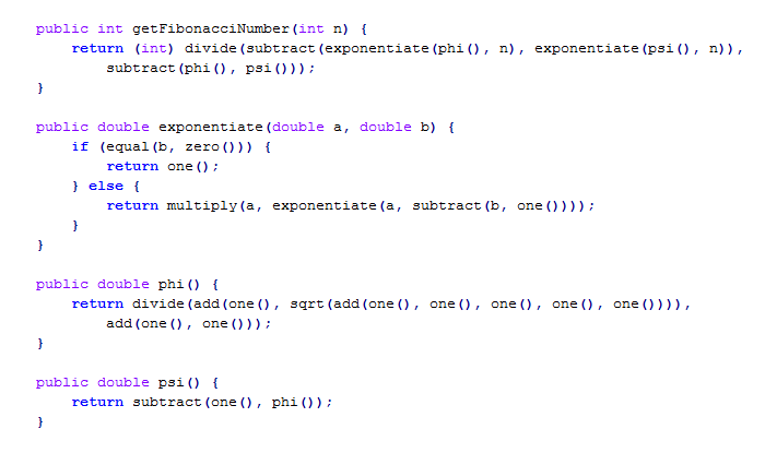 Código em feito por um Ph.D em matemática